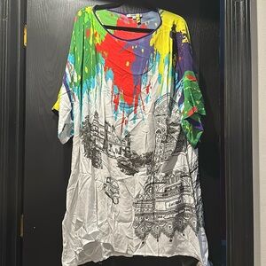 Paint splatter tunic